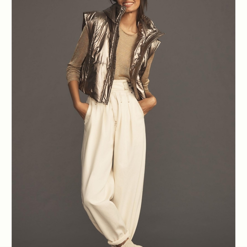 NWT copper vest anthropologie
